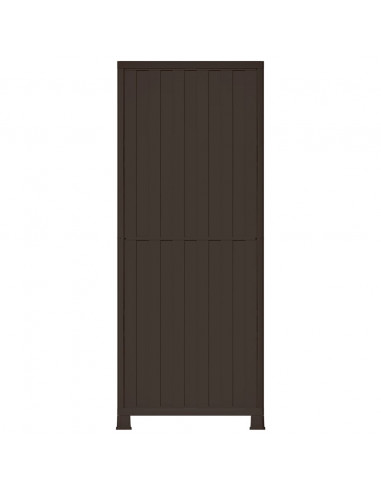 Armadietto in Plastica 68x39x171,5 cm Design Rattan