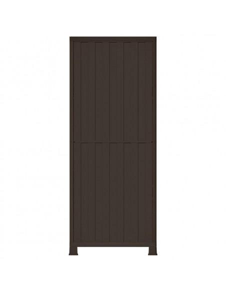 Armadietto in Plastica 68x39x171,5 cm Design Rattan