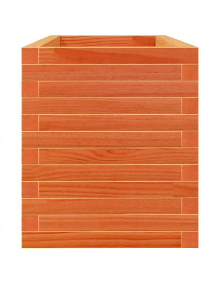 Fioriera Giardino Marrone Cera 90x40x45,5cm Legno Massello Pino