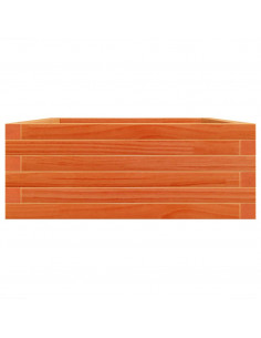 Fioriera Giardino Marrone Cera 90x60x23 cm Legno Massello Pino