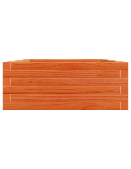 Fioriera Giardino Marrone Cera 90x60x23 cm Legno Massello Pino