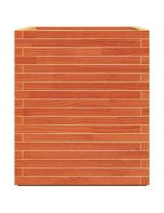 Fioriera Giardino Marrone Cera 90x60x72 cm Legno Massello Pino