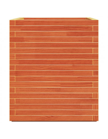 Fioriera Giardino Marrone Cera 90x60x72 cm Legno Massello Pino