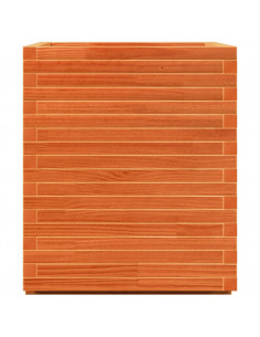 Fioriera Giardino Marrone Cera 90x60x72,5cm Legno Massello Pino