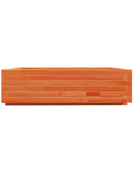 Fioriera Giardino Marrone Cera 90x90x26,5cm Legno Massello Pino
