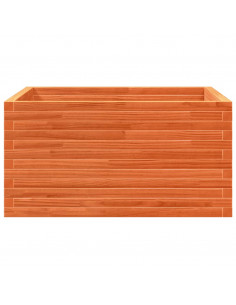 Fioriera Giardino Marrone Cera 90x90x46 cm Legno Massello Pino