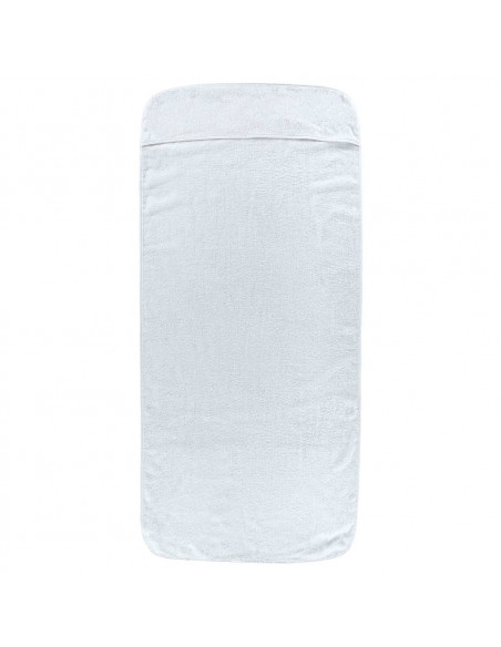 Asciugamani da Spiaggia 2 pz Bianchi 75x200 cm Tessuto 400 GSM
