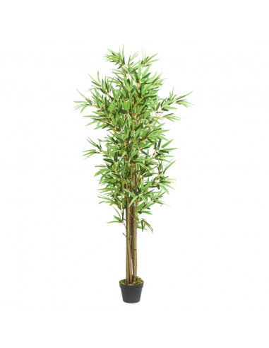 Albero Bambù Artificiale 1288 Foglie 180 cm Verde