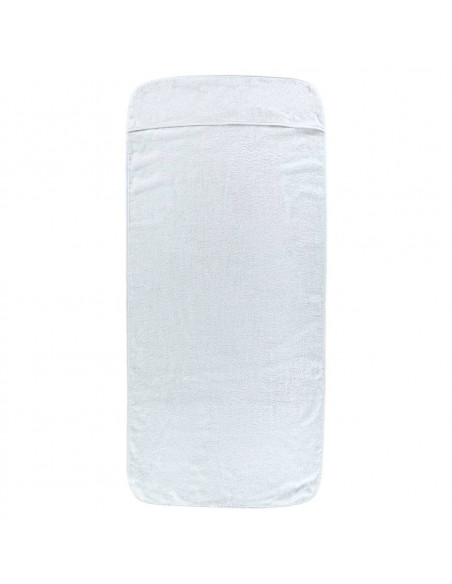 Asciugamani da Spiaggia 4 pz Bianchi 60x135 cm Tessuto 400 GSM