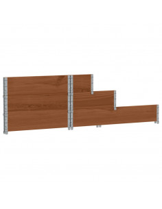 Fioriera Rialzata a 3 Livelli Marrone 120x80 cm Legno di Pino