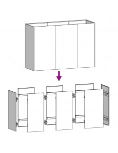 Fioriera Rialzata da Giardino 120x40x80 cm in Acciaio Corten