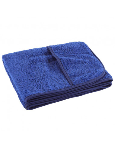 Asciugamani da Spiaggia 2pz Blu Reale 60x135 cm Tessuto 400 GSM