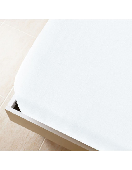 Lenzuola con Angoli Jersey 2pz Bianche 140x200 cm Cotone