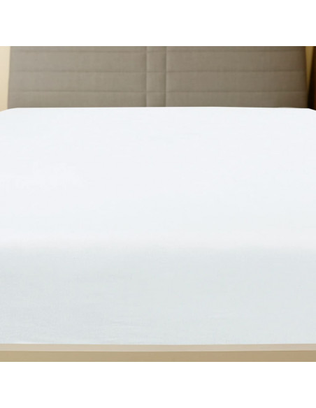 Lenzuola con Angoli Jersey 2pz Bianche 140x200 cm Cotone