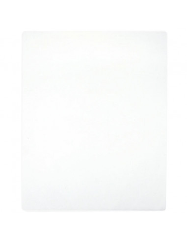 Lenzuolo con Angoli Jersey Bianco 90x200 cm Cotone