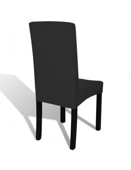 Fodera Elastica per Sedie 4 pz Nero
