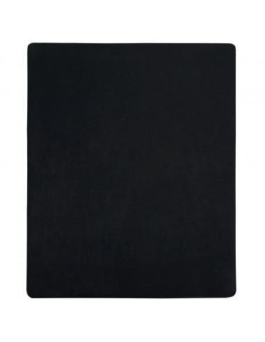 Lenzuolo con Angoli Jersey Nero 180x200 cm Cotone