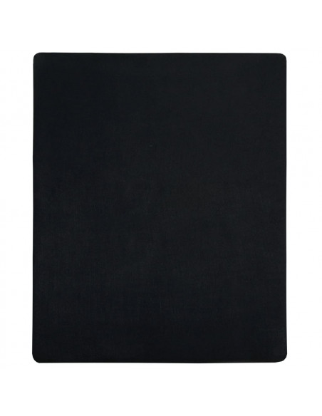 Lenzuolo con Angoli Jersey Nero 180x200 cm Cotone