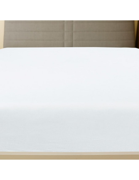 Lenzuola con Angoli Jersey 2pz Bianche 160x200 cm Cotone