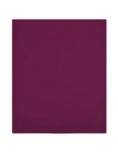 Lenzuolo con Angoli Jersey Bordò 180x200 cm Cotone 2