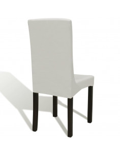 Fodere Elastiche per Sedie 4 pz Crema