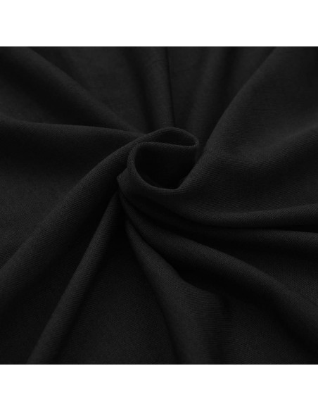 Fodere Elasticizzate per Tavolo 2 pezzi 183x76x74 cm Nero