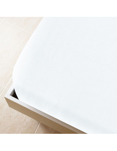 Lenzuola con Angoli Jersey 2pz Bianche 100x200 cm Cotone