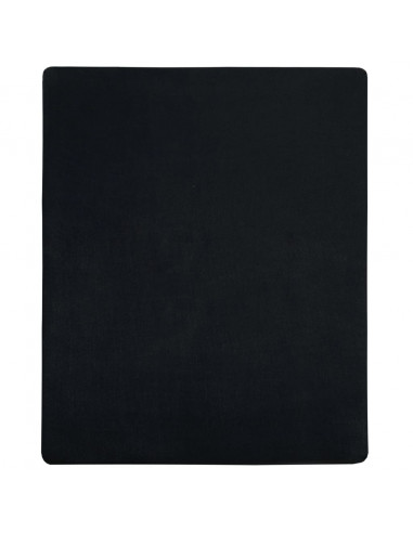 Lenzuola con Angoli Jersey 2pz Nero 180x200 cm Cotone
