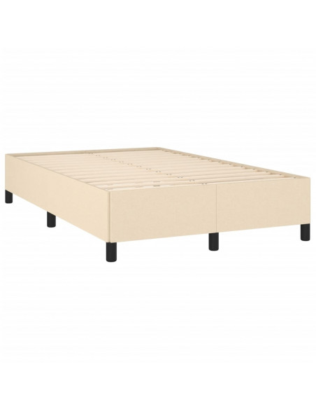 Giroletto a Molle con Materasso Crema 120x190 cm in Tessuto