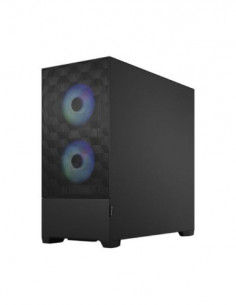 FRACTAL CASE MID TOWER POP AIR RGB BLACK TG CLEAR TINT