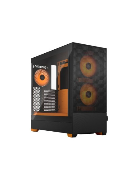 FRACTAL CASE MID TOWER POP AIR RGB ORANGE CORE TG CLEAR TINT