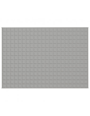 Coperta Ponderata Grigia 155x220 cm 11 kg Tessuto