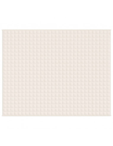 Coperta Ponderata Crema Chiaro 235x290 cm 11 kg Tessuto