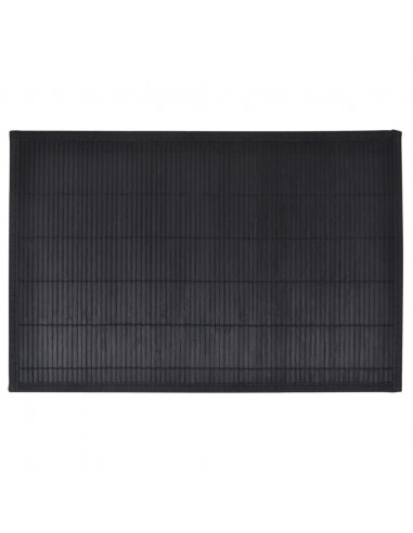 Tovagliette in Bambù 6 pz 30 x 45 cm Nere