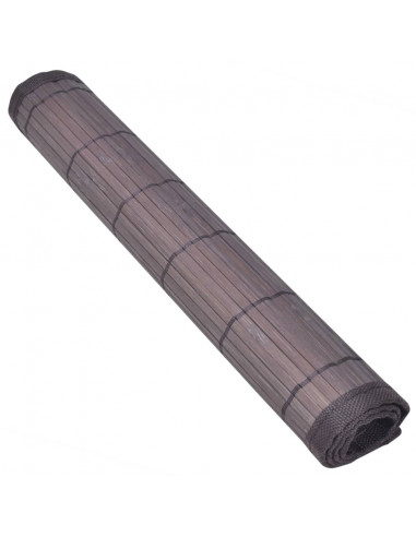 Tovagliette in Bambù 6 pz 30 x 45 cm Marrone Scuro
