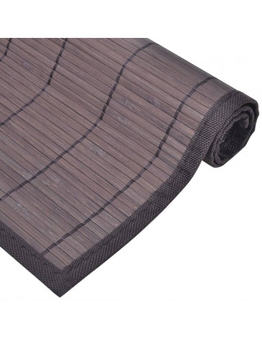 Tovagliette in Bambù 6 pz 30 x 45 cm Marrone Scuro