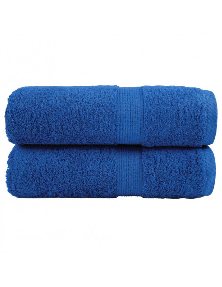 Asciugamani Ospiti 2 pz Blu 30x50 cm 600gsm 100% Cotone