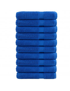 Asciugamani per Sauna 10 pz Blu 80x200cm 600gsm 100% Cotone 2