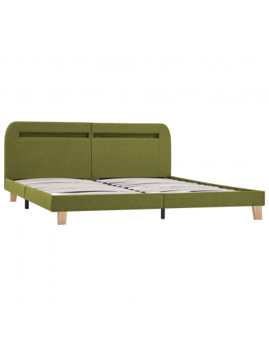 Giroletto con Luci LED Verde in Tessuto 180x200 cm