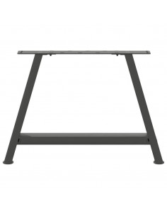 Gambe Tavolino Caffè a A 2 pz Antracite 70x(42-43)cm in Acciaio