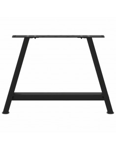 Gambe Tavolino da Caffè a A 2 pz Nero 70x(42-43) cm in Acciaio