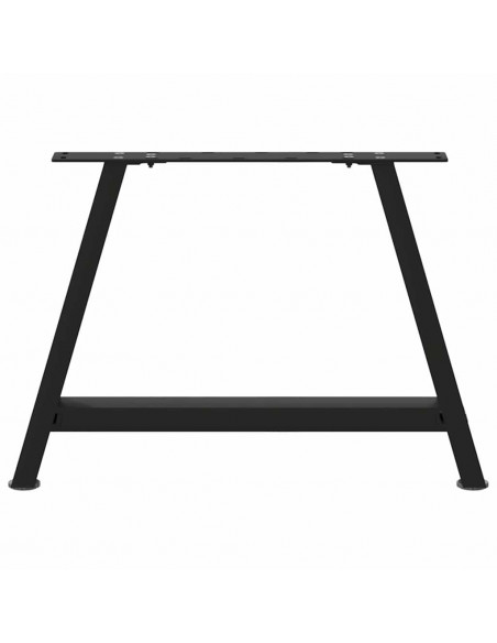 Gambe Tavolino da Caffè a A 2 pz Nero 70x(42-43) cm in Acciaio
