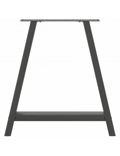 Gambe Tavolo Consolle a A 2pz Antracite 20x28x(72-73)cm Acciaio