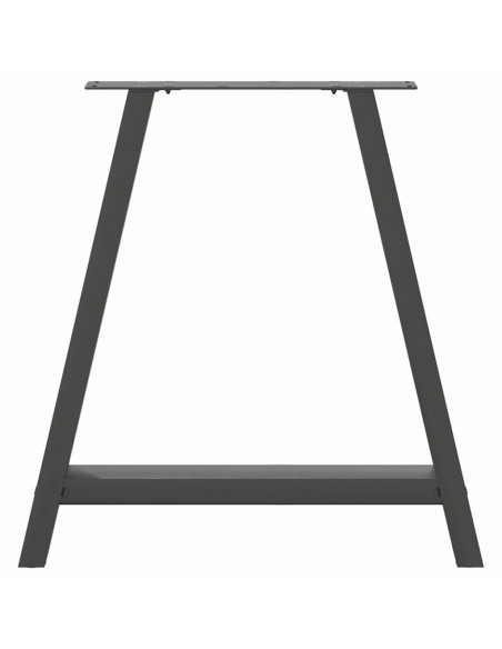 Gambe Tavolo Consolle a A 2pz Antracite 20x28x(72-73)cm Acciaio