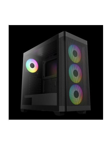 GAMDIAS CASE MID TOWER ATHENA M3 4x120mm PWN FAN ARGB CON 8 PORT HUB