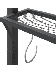 Gazebo con Tetto 220x110x200 cm Antracite