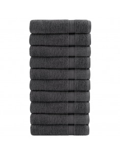 Asciugamani Premium 10 pz Antracite 50x100cm 600gsm 100% Cotone 2