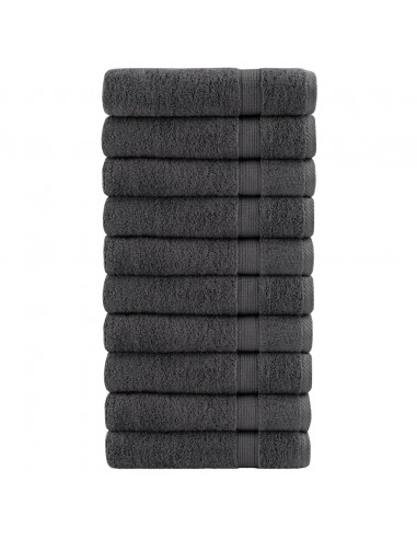 Asciugamani Premium 10 pz Antracite 50x100cm 600gsm 100% Cotone