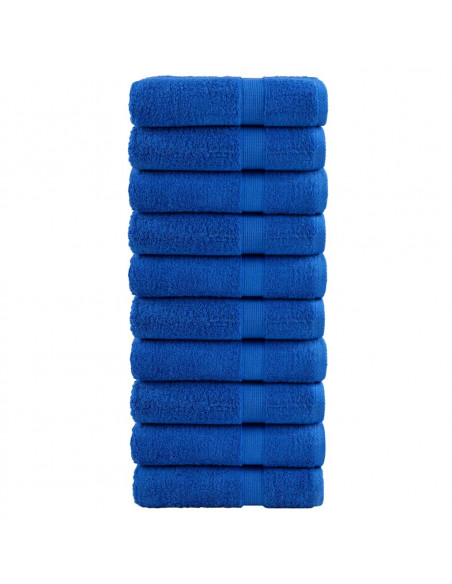 Asciugamani per Sauna 2 pz Blu 50x100 cm 600gsm 100% Cotone