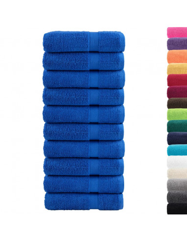 Asciugamani per Sauna 2 pz Blu 50x100 cm 600gsm 100% Cotone